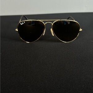 Ray-Ban Gold Aviator Sunglasses